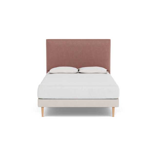 Heal's Newman Headboard (Lift Storage) King Smart Luxe Velvet Dusky Pink