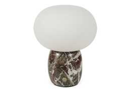 Heal's Pebble LED Portable Table Lamp Burgundy Marble