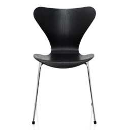 Fritz Hansen Series 7 Chair Coloured Ash Black Chrome Legs