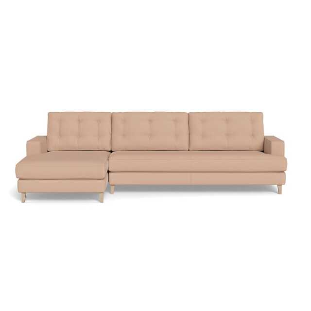 Heal's Mistral Left Hand Facing Corner Sofa Capelo Linen-Cotton Rosedale Natural Feet