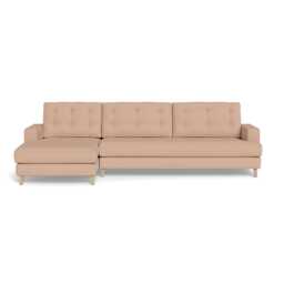 Heal's Mistral Left Hand Facing Corner Sofa Capelo Linen-Cotton Rosedale Natural Feet