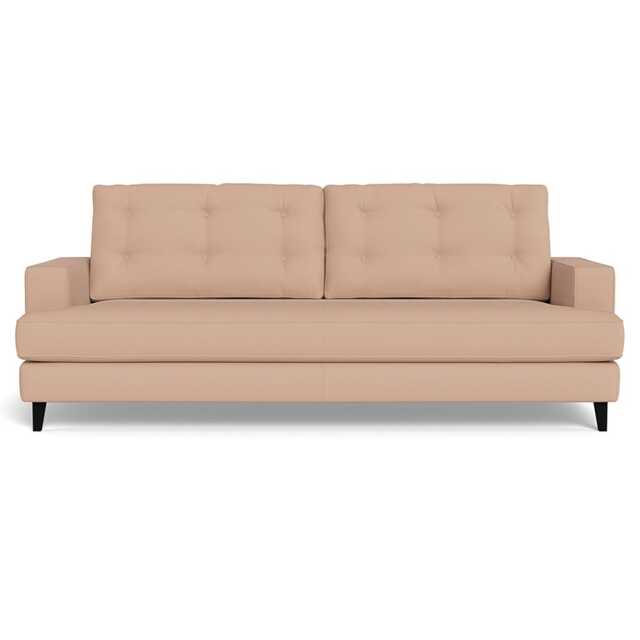 Heal's Mistral 4 Seater Sofa Capelo Linen-Cotton Rosedale Black Feet