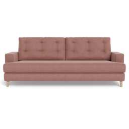 Heal's Mistral 4 Seater Sofa Smart Luxe Velvet Dusky Pink Natural Beech Feet - thumbnail 2