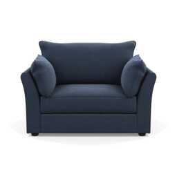 Heal's Tailor Loveseat Boucle Indigo Black Beech Feet