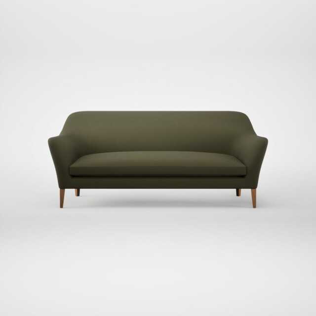 Heal's Wallis 4 Seater Sofa Smart Cotton Linen Myrtle Natural Feet