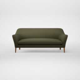 Heal's Wallis 4 Seater Sofa Smart Cotton Linen Myrtle Natural Feet