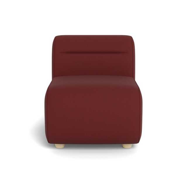 Heal's Lilli Small Single Module Capelo Linen-Cotton Etruscan Red Natural Feet