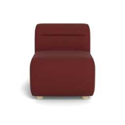 Heal's Lilli Small Single Module Capelo Linen-Cotton Etruscan Red Natural Feet