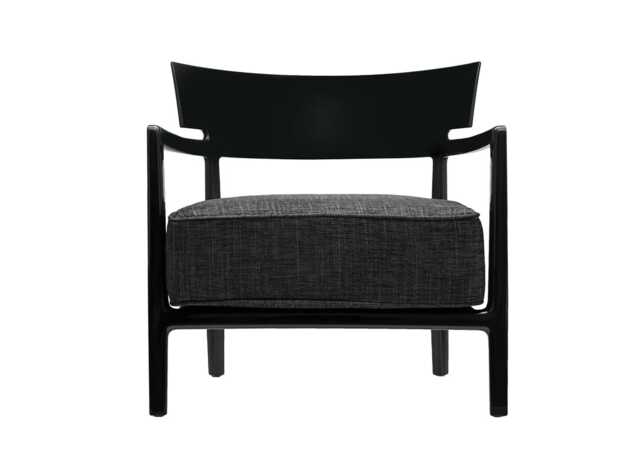 Kartell Cara Chair Black Frame Anthracite Seat - image 1