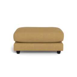 Heal's Snooze Footstool Boucle Tweed Citrine Black Feet