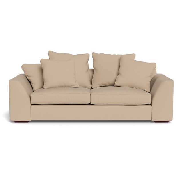 Heal's Cumulus 4 Seater Sofa Capelo Linen-Cotton Bamboo Black Feet