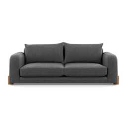 Heal's Nuvola 4 Seater Sofa Melton Wool Granite Natural Oak Feet
