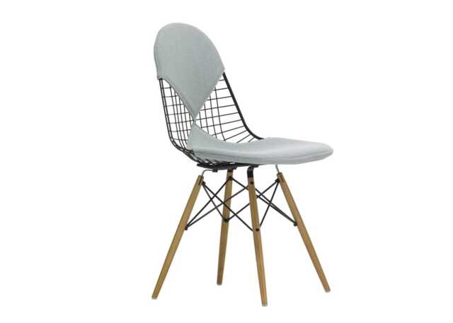 Vitra Eames DKW 2 Wire Chair Hopsak 81 Ice Blue Ivory Bikini