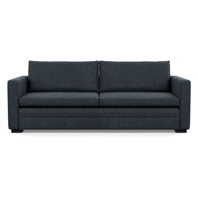Heal's Palermo 4 Seater Sofa St Moritz Wool Grey 160 Black Feet