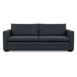 Heal's Palermo 4 Seater Sofa St Moritz Wool Grey 160 Black Feet