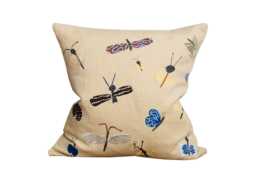 Fine Little Day Slända Embroidered Cushion Cover 48 x 48cm