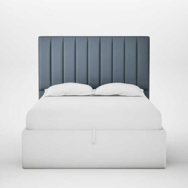 Heal's Retta Headboard Lift Storage Double Smart Cotton Linen Celestial - image 1