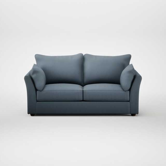 Heal's Tailor 3 Seater Sofa Smart Cotton Linen Celestial Walnut Stained Feet - image 1
