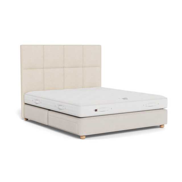 Vispring Atlas Super King Headboard Chain Weave Fawn 750