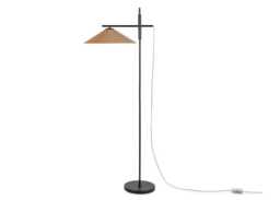 Heal's Armstrong Adjustable Floor Lamp Black & Natural
