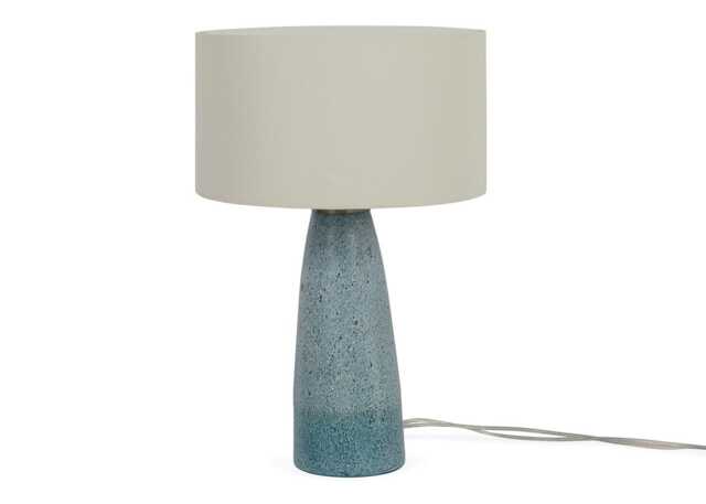 Heal's Ryde Glass Table Lamp Blue