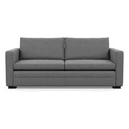 Heal's Palermo 3 Seater Sofa St Moritz Wool Light Grey 157 Black Feet