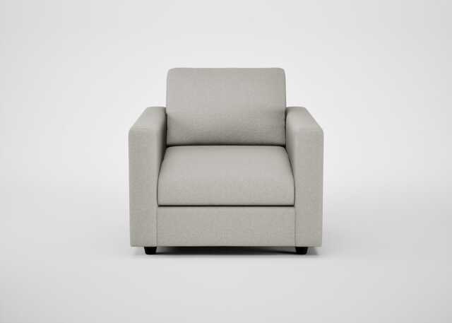 Heal's Nimbus II Armchair Melton Wool Limestone Black Feet
