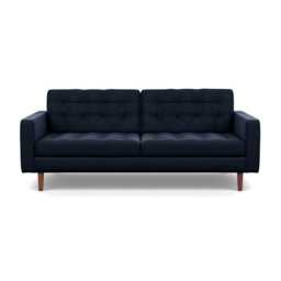 Heal's Hepburn 3 Seater Nobilis Velvet Night Walnut Feet - thumbnail 1
