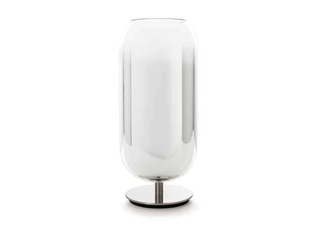 Artemide Gople Table Lamp Silver & Chrome