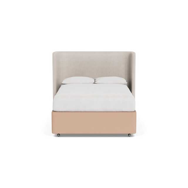 Heal's Deep Divan Double Capelo Linen-Cotton Rosedale 2 Footend & 2 Continental - image 1