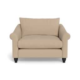 Heal's Devon Loveseat  Capelo Linen-Cotton Bamboo Black Feet - thumbnail 1