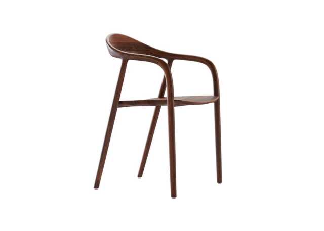 Artisan Neva Dining Chair in Walnut Natural Oil Wooden Seat - image 1