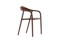 Artisan Neva Dining Chair in Walnut Natural Oil Wooden Seat - thumbnail 1