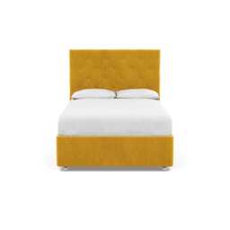 Heal's Balmoral Headboard Double Smart Luxe Velvet Canary