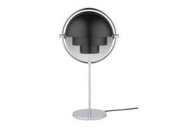 Gubi Multi Lite Table Lamp Chrome Black Shade
