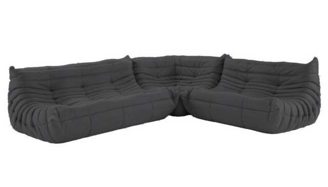 Ligne Roset Togo Modular Corner Alcantara Anthracite