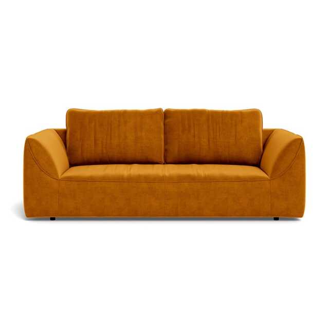 Heal's Morven 3 Seater Sofa Smart Luxe Velvet Cognac - image 1