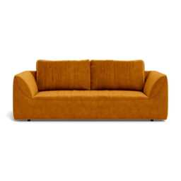 Heal's Morven 3 Seater Sofa Smart Luxe Velvet Cognac - thumbnail 1