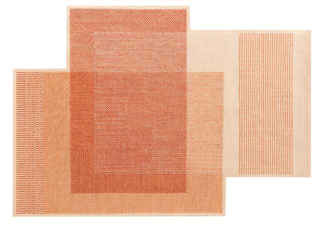 GAN Canevas Geo Rug Coral - image 1