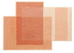 GAN Canevas Geo Rug Coral - thumbnail 1