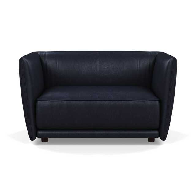 Heal's Valley Loveseat Stonewash Black Walnut Stain Feet - image 1