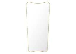 Gubi FA33 Rectangular Wall Mirror Large Brass