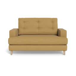 Heal's Mistral Loveseat Boucle Tweed Citrine Natural Beech Feet