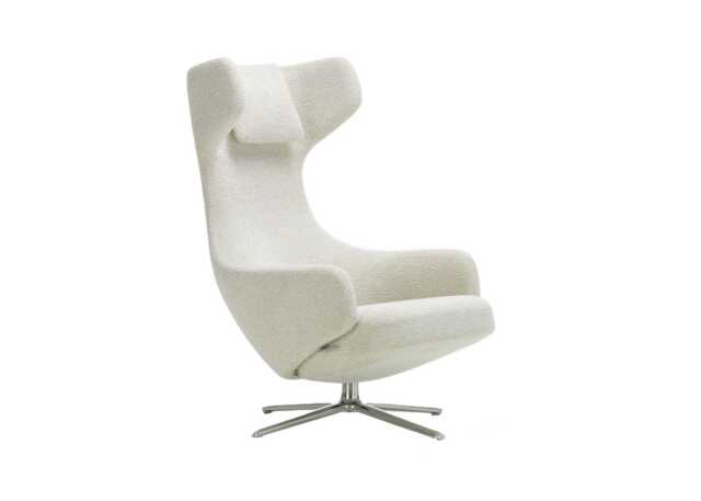 Vitra Grand Repos Lounge Chair Nubia 01 Ivory/Perle - image 1