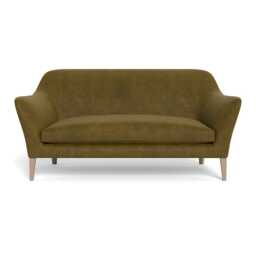 Heal's Wallis 3 Seater Sofa Smart Luxe Velvet Peridot Natural Oak Feet - thumbnail 1