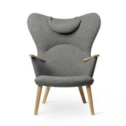 Carl Hansen & Son CH78 Lounge Chair with head rest, Oak/Fiord 0151 - thumbnail 1