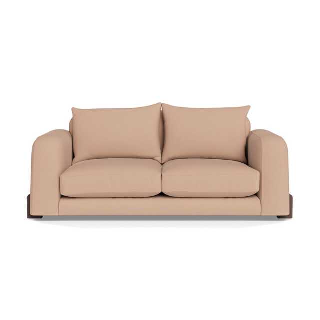 Heal's Nuvola 2 Seater Sofa Capelo Linen-Cotton Rosedale Walnut Stained Feet