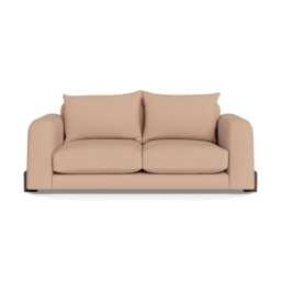 Heal's Nuvola 2 Seater Sofa Capelo Linen-Cotton Rosedale Walnut Stained Feet