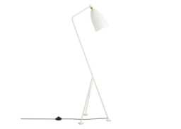 Gubi Gräshoppa Floor Lamp Glossy Alabaster White