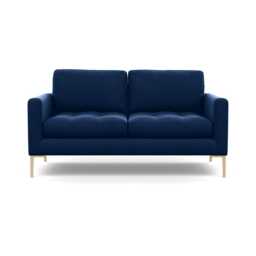 Heal's Eton 2 Seater Sofa Velvet Midnight Brass Feet